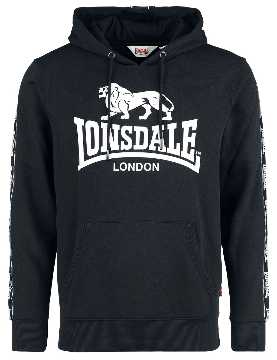 Lonsdale London Kapuzenpullover - SCOUSBURGH - S bis XXL - für Männer - Größe S - schwarz von Lonsdale London