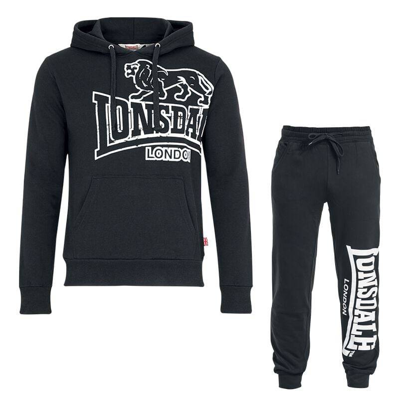 Lonsdale London Kapuzenpullover - Sweat Bundle - M bis 5XL - für Männer - Größe XL - schwarz von Lonsdale London