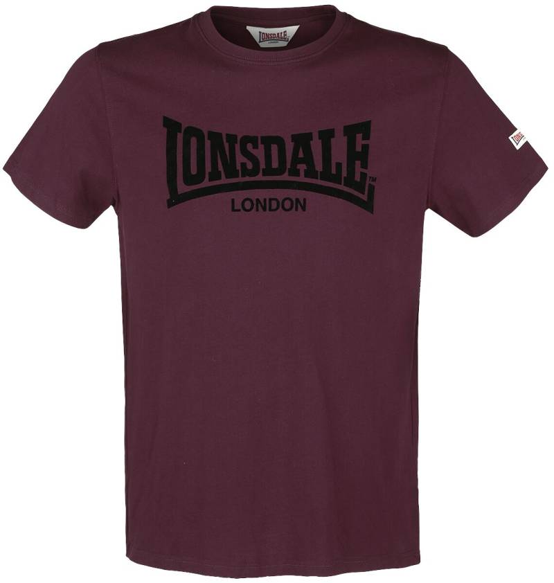 Lonsdale London LL008 One Tone T-Shirt bordeaux in XXL von Lonsdale London