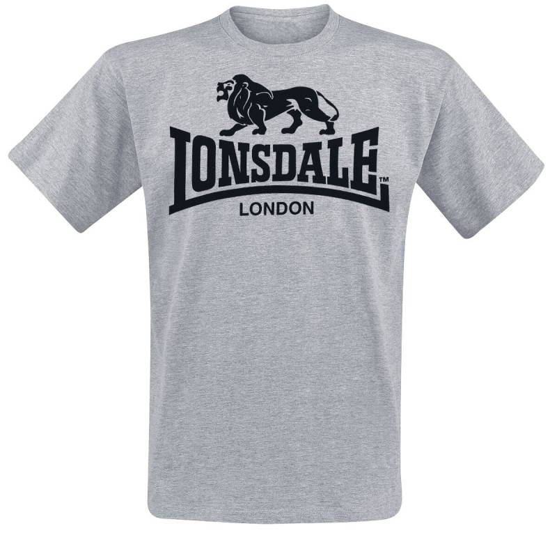 Lonsdale London Logo T-Shirt grau in XXL von Lonsdale London