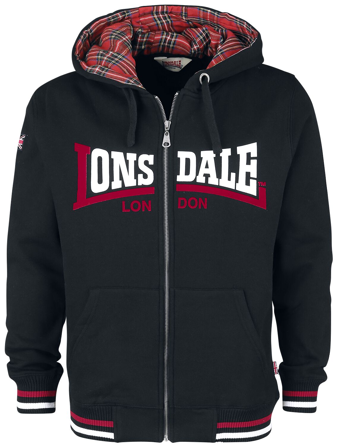 Lonsdale London Nateby Kapuzenjacke schwarz in L von Lonsdale London