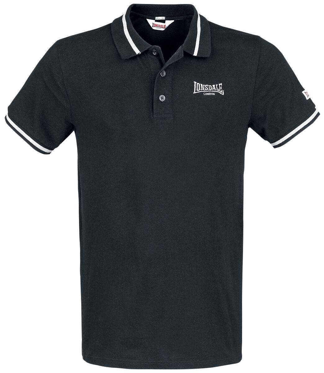 Lonsdale London Poloshirt - Causton - S bis 3XL - für Männer - Größe XXL - schwarz von Lonsdale London