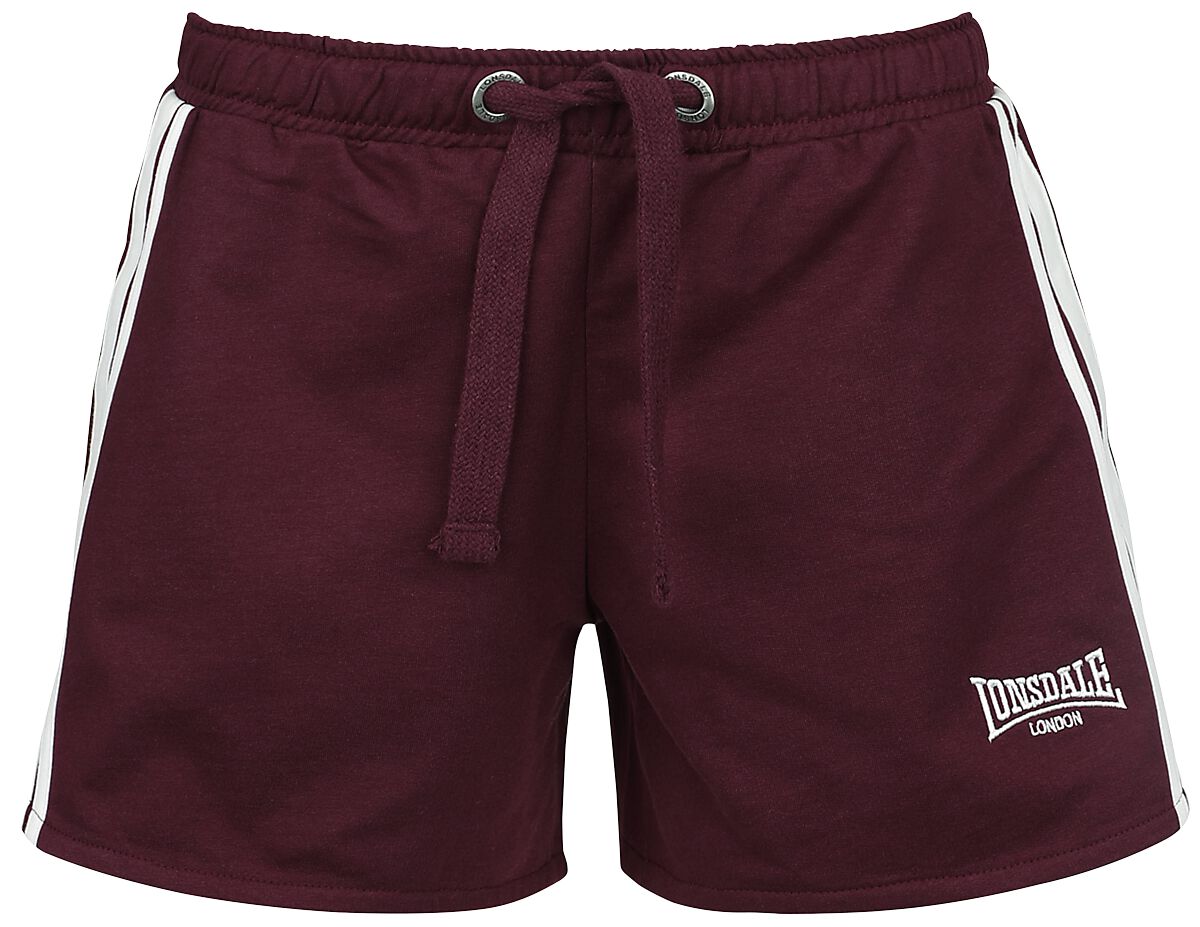 Lonsdale London Short - CARLOWAY - XS bis XL - für Damen - Größe XS - dunkelrot von Lonsdale London