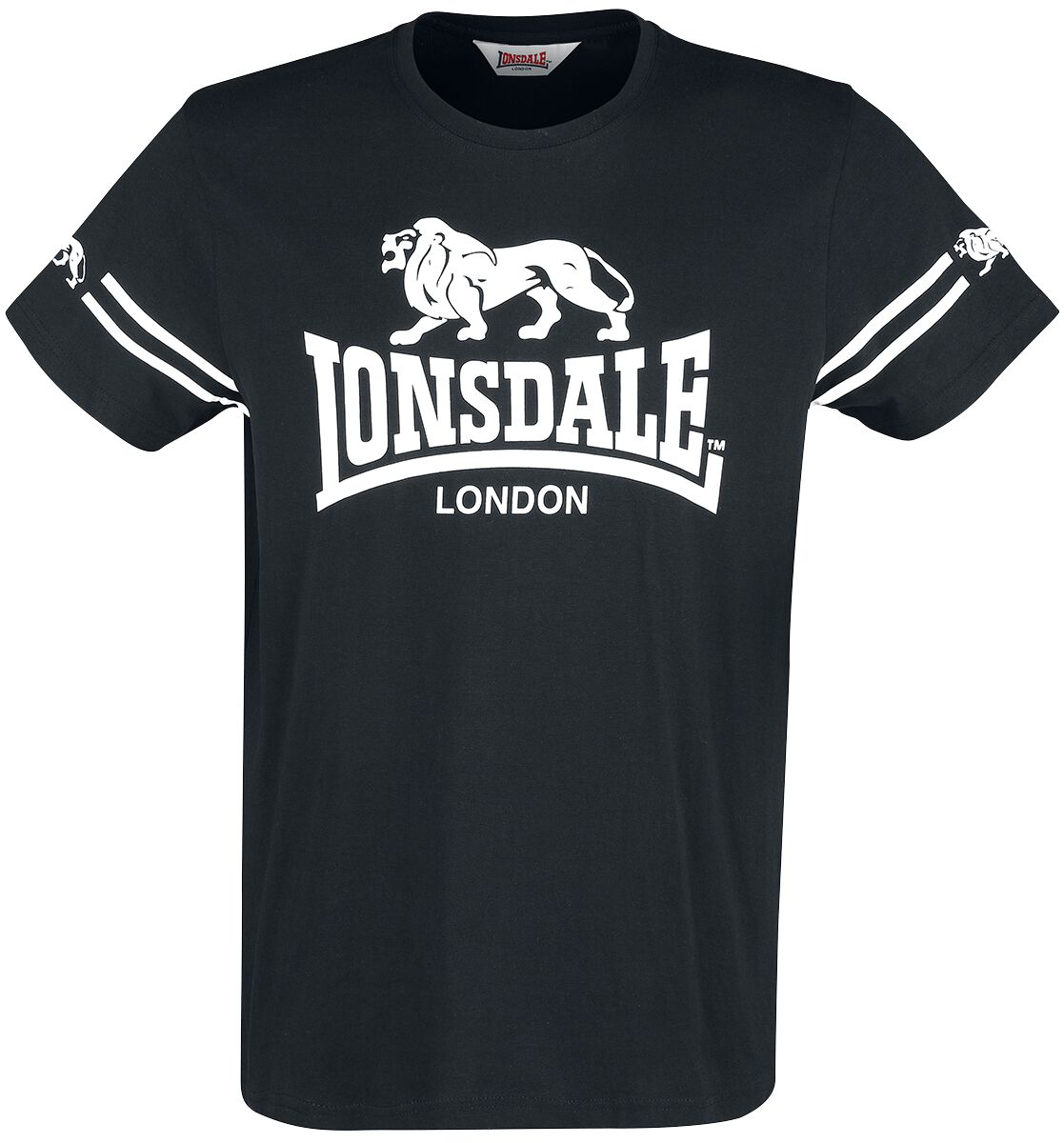 Lonsdale London T-Shirt - Aldeburgh - S bis XXL - für Männer - Größe XXL - schwarz von Lonsdale London