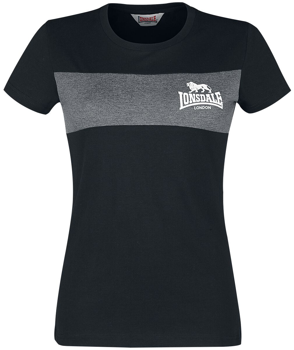 Lonsdale London T-Shirt - Dawsmere - XS bis 3XL - für Damen - Größe L - schwarz von Lonsdale London