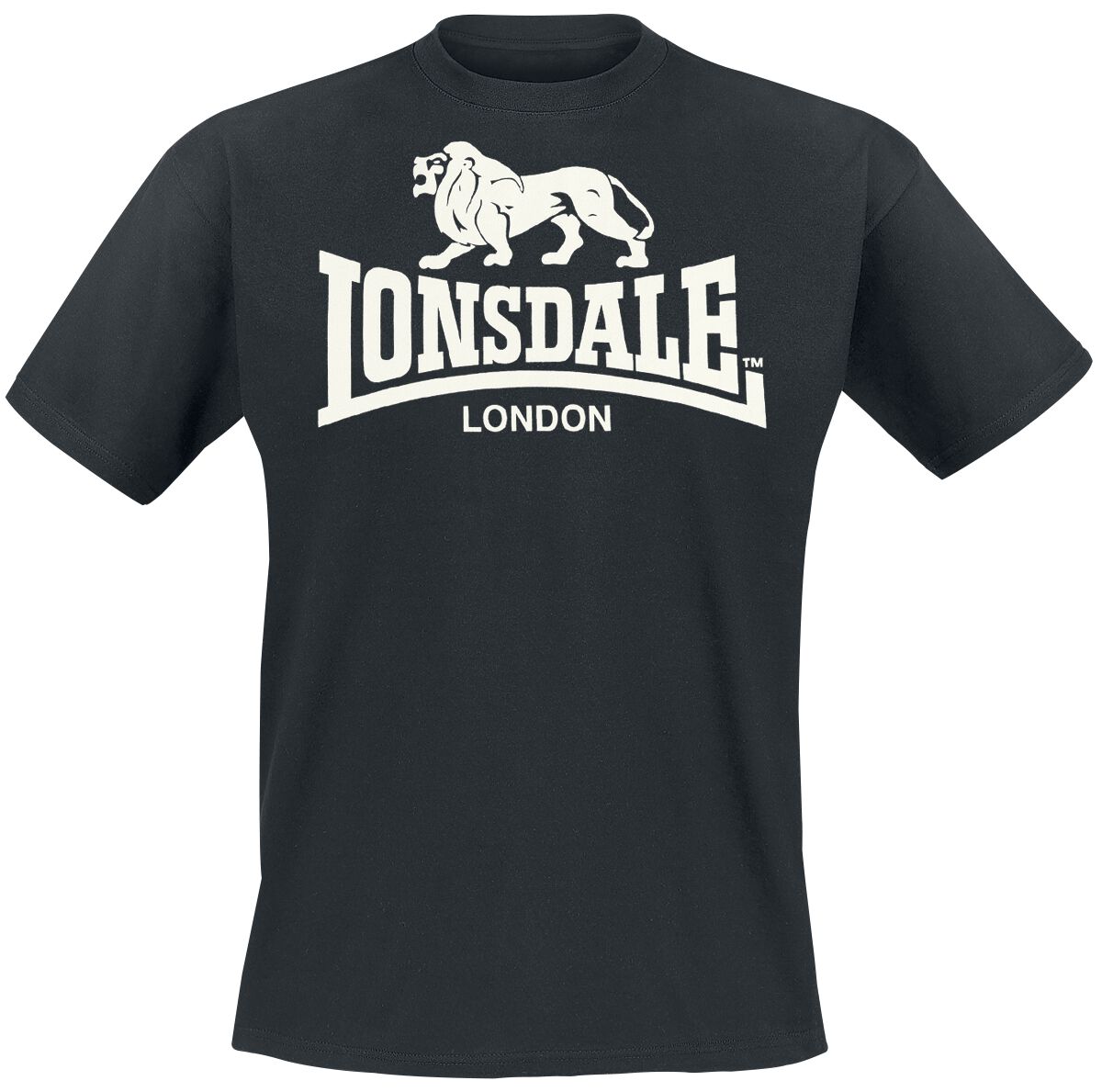 Lonsdale London T-Shirt - Logo - L bis 5XL - für Männer - Größe 5XL - schwarz von Lonsdale London