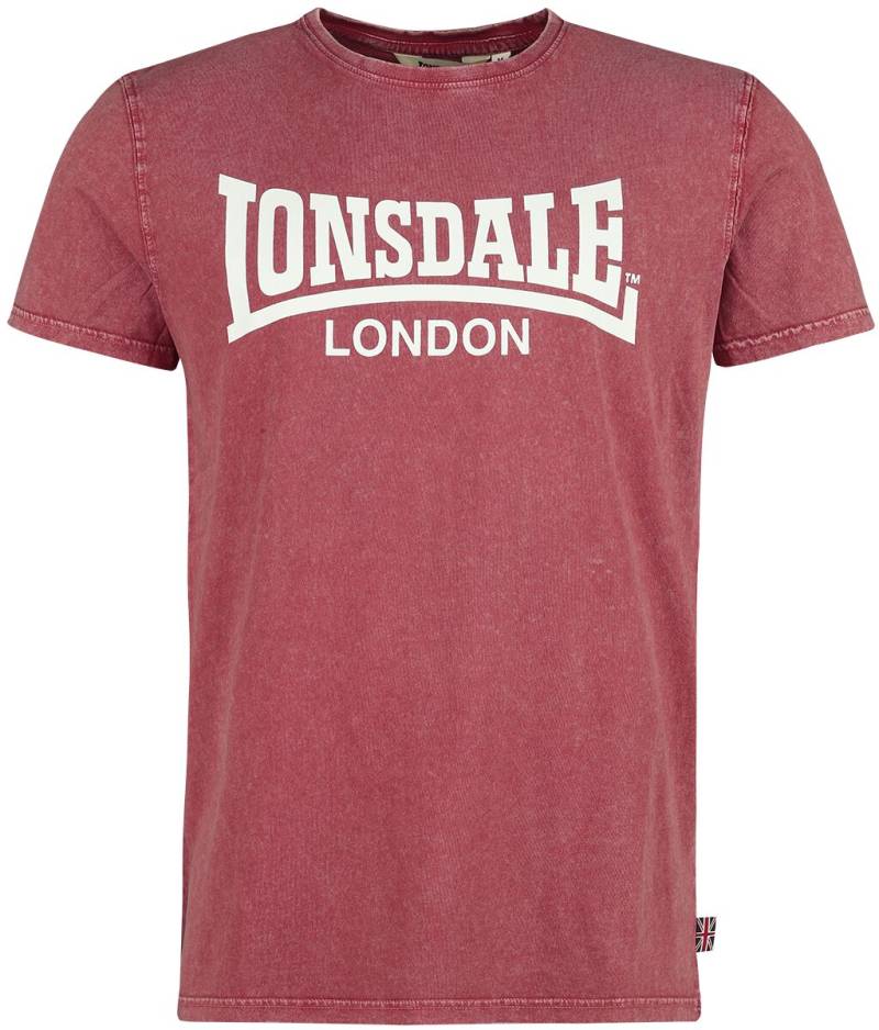 Lonsdale London T-Shirt - STOFA - S bis XXL - für Männer - Größe S - rot von Lonsdale London