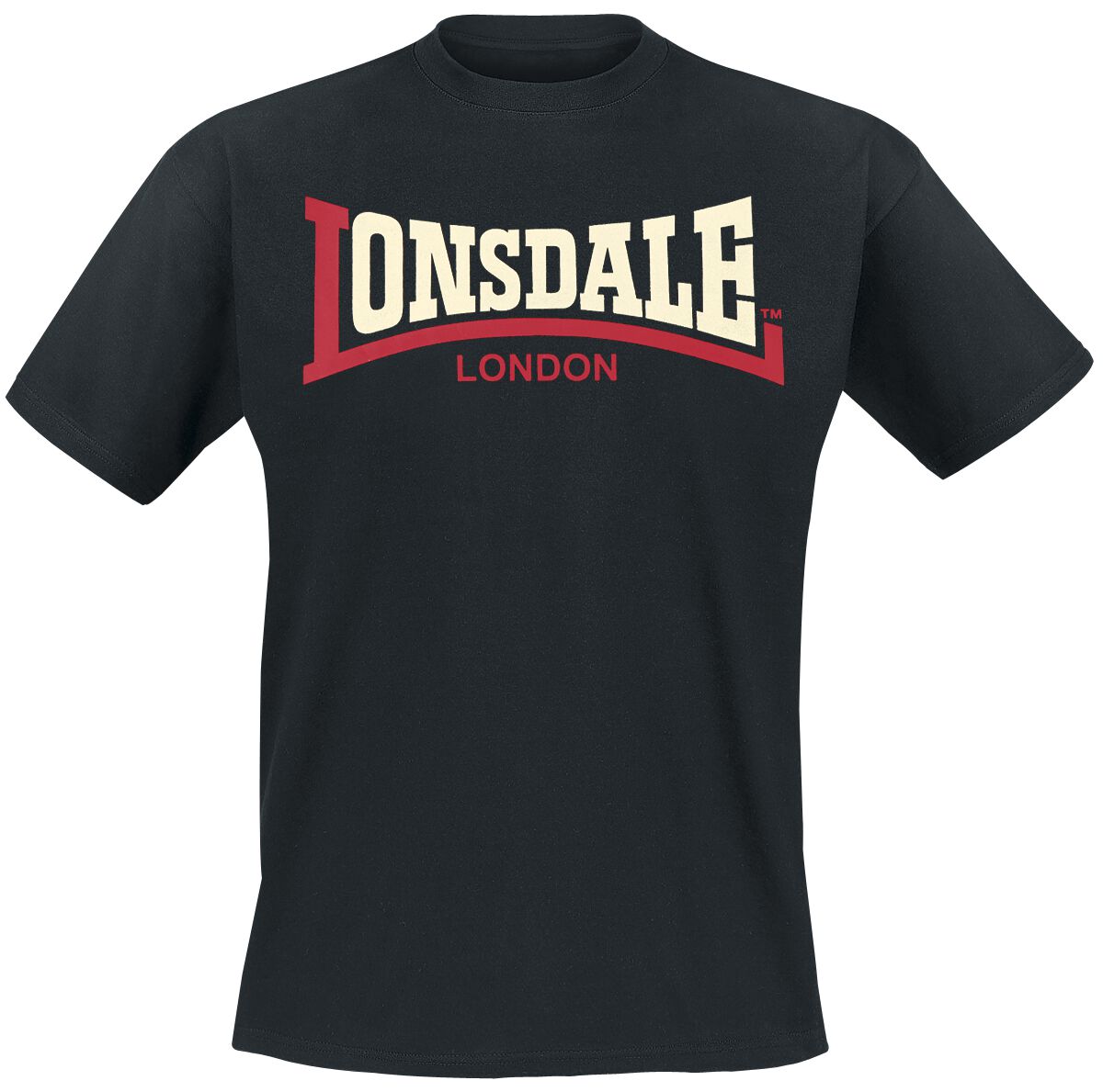 Lonsdale London T-Shirt - Two Tone - M bis 3XL - für Männer - Größe XXL - schwarz von Lonsdale London