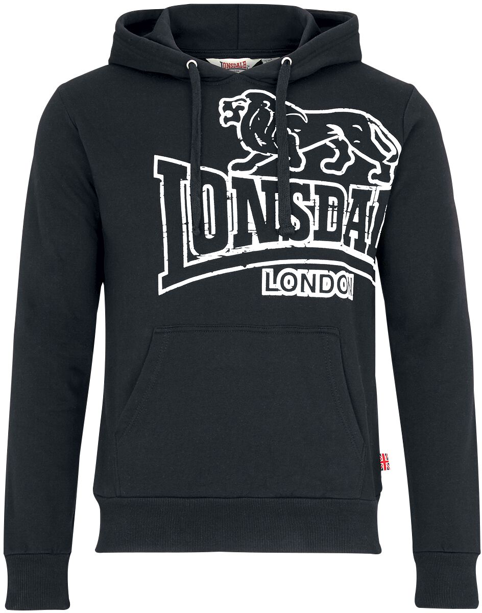 Lonsdale London Tadley Kapuzenpullover schwarz in 3XL von Lonsdale London