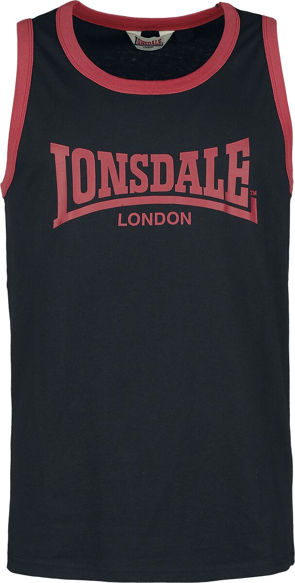 Lonsdale London Tank-Top - KNOCKAN - S bis XXL - für Männer - Größe M - schwarz von Lonsdale London