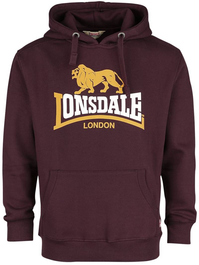 Lonsdale London Thurning Kapuzenpullover bordeaux in XL von Lonsdale London