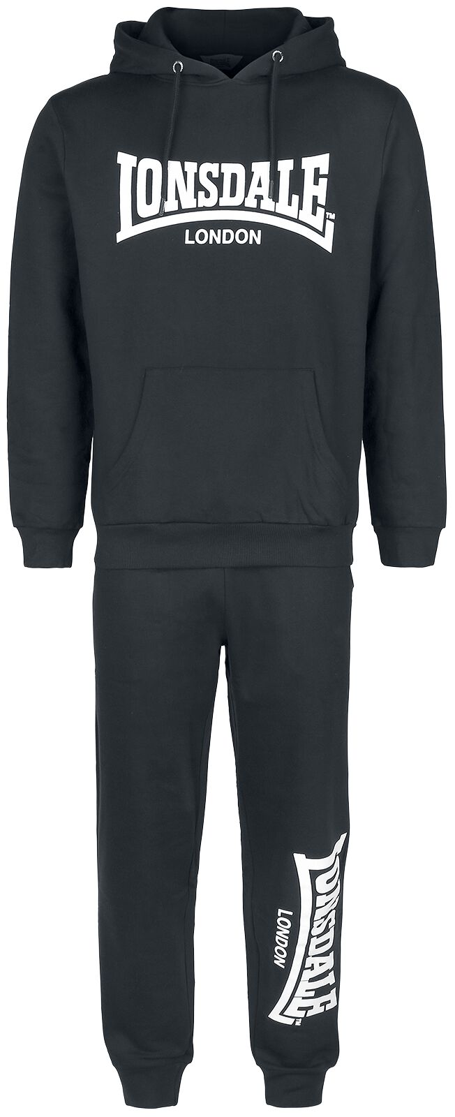 Lonsdale London Trainingsanzug - Cloudy - S bis 3XL - für Männer - Größe 3XL - schwarz von Lonsdale London