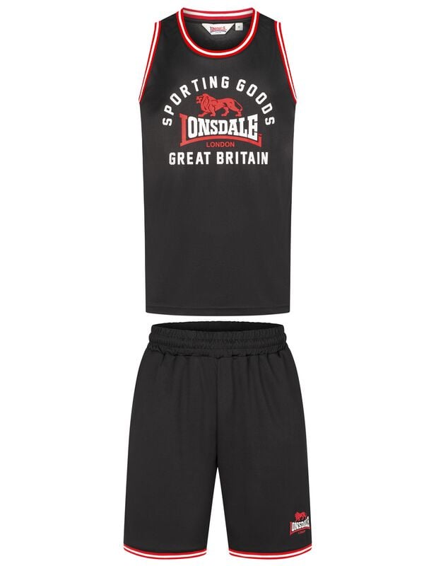 Lonsdale London Trainingsanzug - PEWSEY - S bis XXL - für Männer - Größe M - schwarz von Lonsdale London