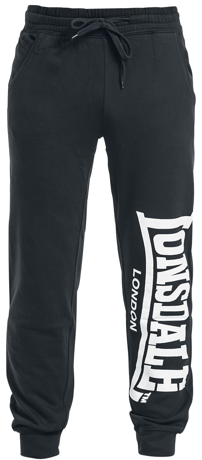 Lonsdale London Trainingshose - Logo Large - S bis XXL - für Männer - Größe S - schwarz von Lonsdale London