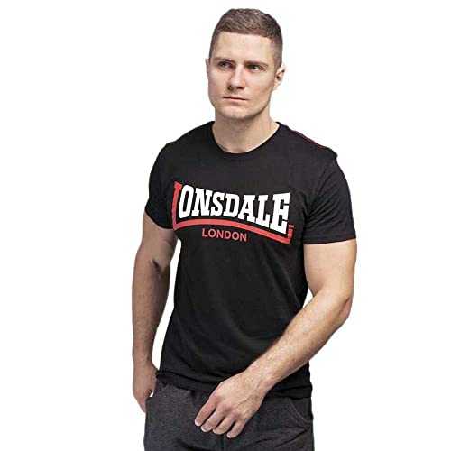 Lonsdale Herren Two Tone T-Shirt, Schwarz, 58 Lonsdale Herren Two Tone T-Shirt, Schwarz, 58 von Lonsdale
