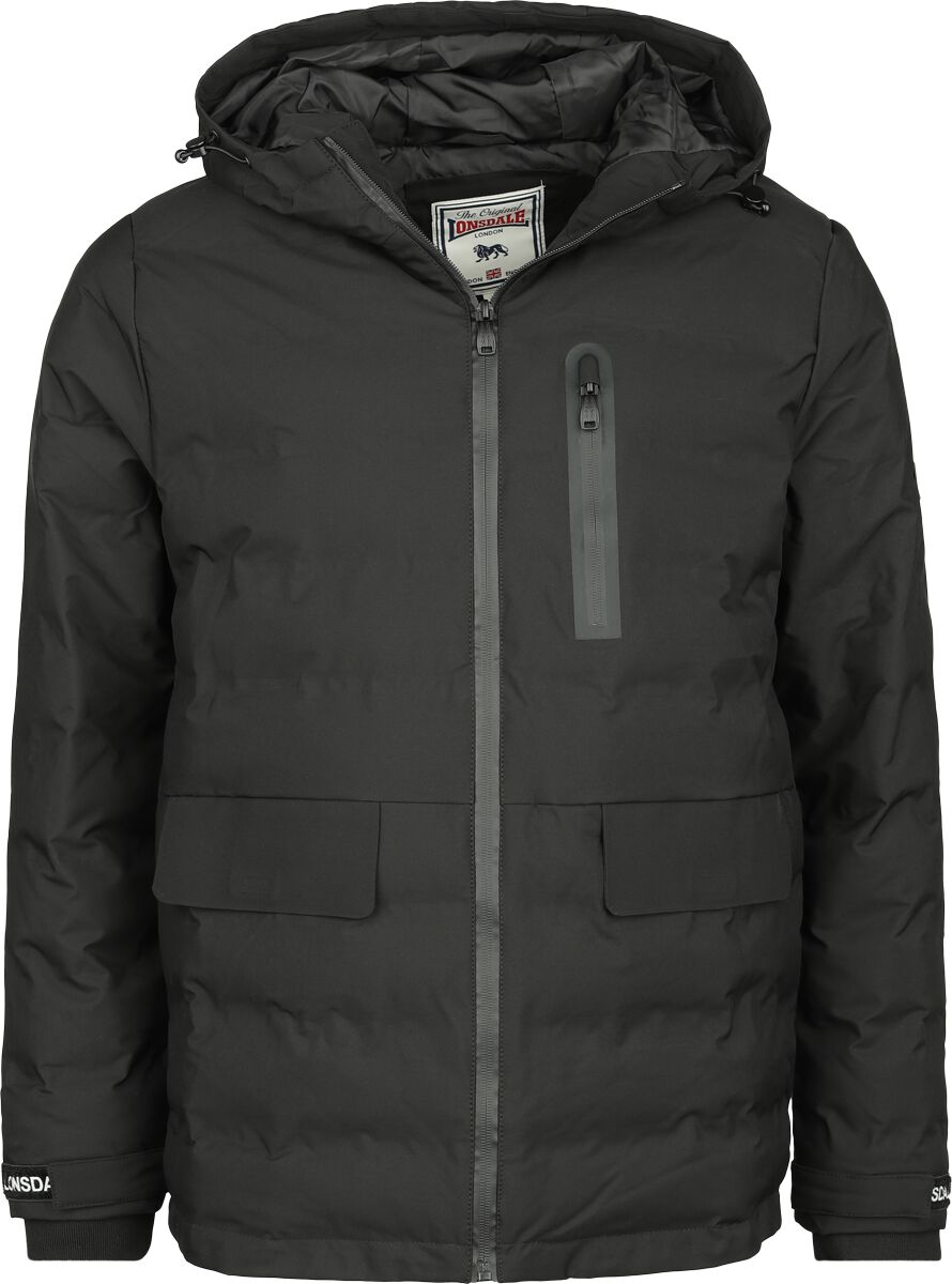 Lonsdale London Winterjacke - Ballywildrick - S bis XXL - für Männer - Größe M - schwarz von Lonsdale London