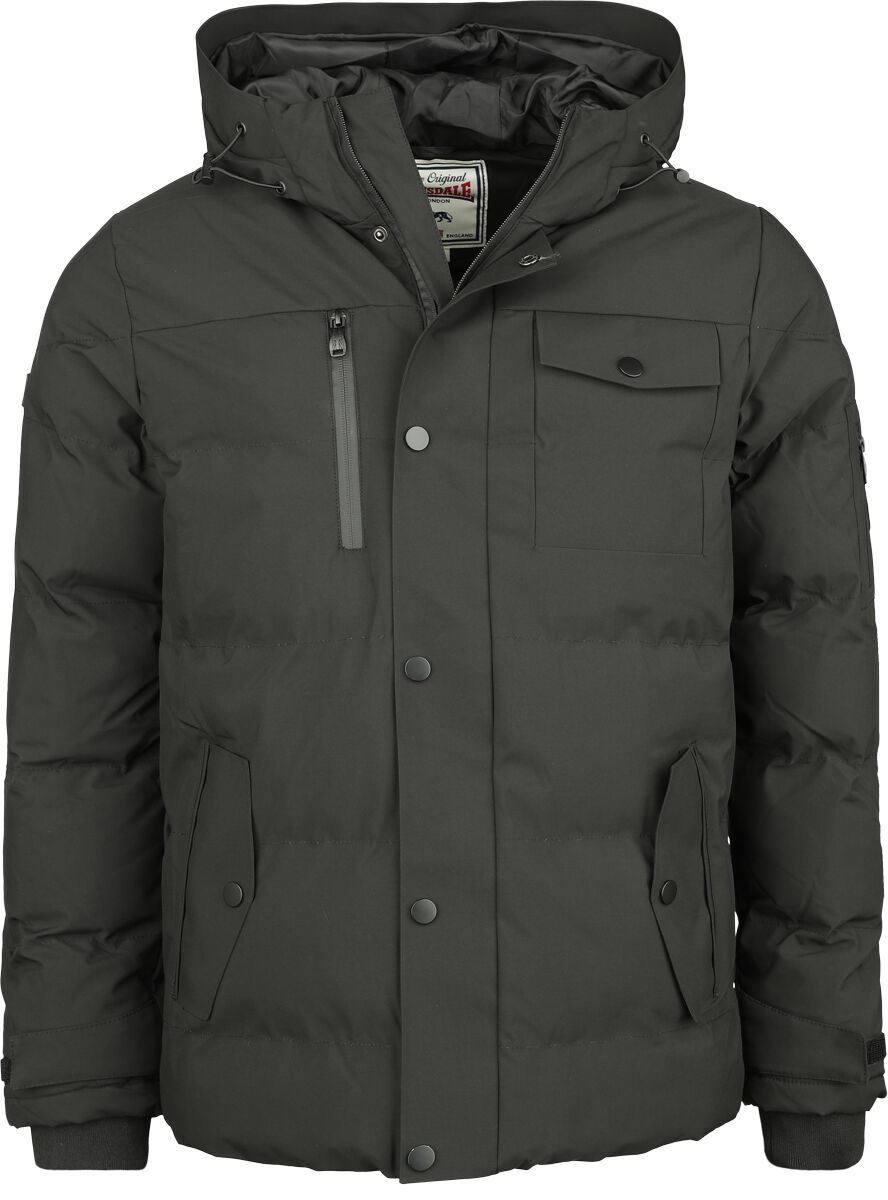 Lonsdale London Winterjacke - Mallaig - S bis 3XL - für Männer - Größe 3XL - schwarz von Lonsdale London