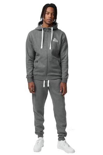 Lonsdale Croachy Track Suit Trainingsanzug (DE/NL/SE/PL, Alphanumerisch, M, Regular, Regular, ash/white) von Lonsdale