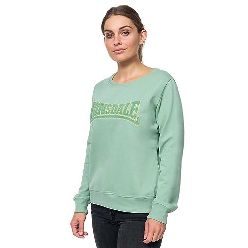 Lonsdale Damen BALLYHIP Sweatshirt, Green/Mustard, 38 von Lonsdale