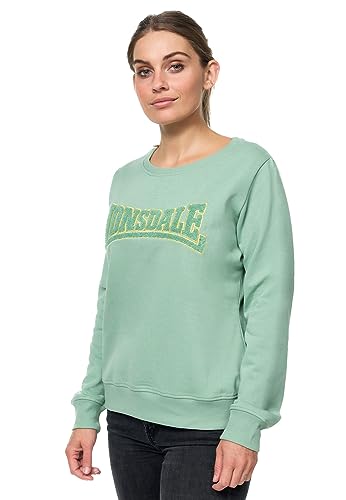 Lonsdale Damen BALLYHIP Sweatshirt, Green/Mustard, 38 von Lonsdale