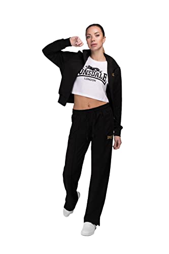 Lonsdale Damen CARBOST Tracksuit, Black/Gold, 32 von Lonsdale