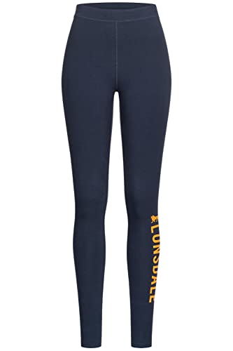 Lonsdale Damen Daiches Leggings, Navy/Orange, XS EU von Lonsdale