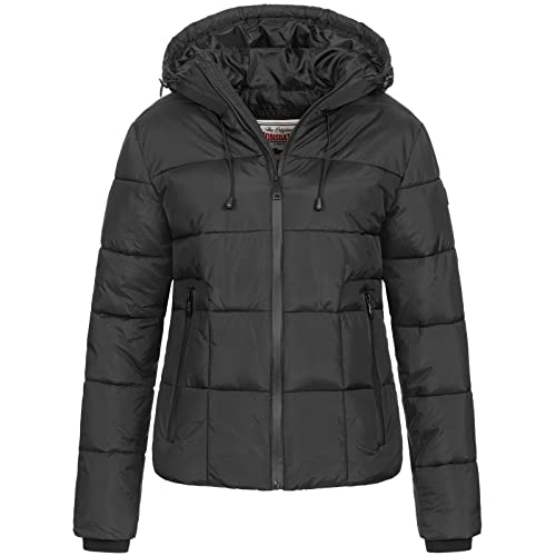 Lonsdale Damen Grampound Winterjacke mit Kapuze, Schwarz, S EU von Lonsdale