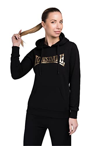 Lonsdale Frauen Kapuzensweatshirt BEAULY Black/Gold L 117397 von Lonsdale