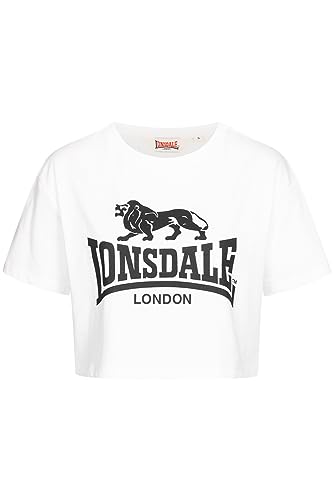 Lonsdale Frauen T-Shirt Cropped GUTCH Common White/Black L von Lonsdale