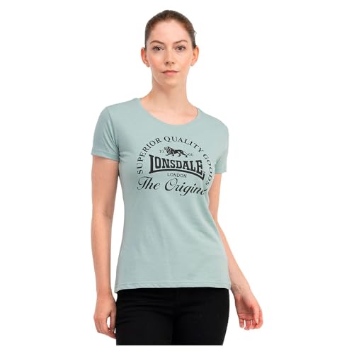Lonsdale Frauen T-Shirt Doppelpack ROWRAH Black/Mint XXL von Lonsdale