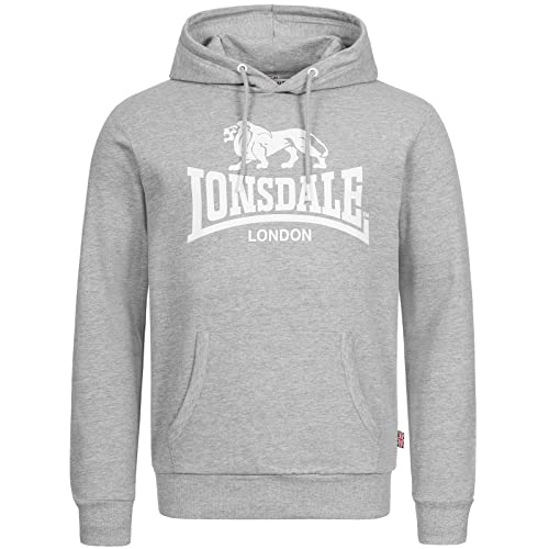 Lonsdale Fremington Hoodie Herren Kapuzenpullover grau (Grey, 3XL, 3X_l) von Lonsdale