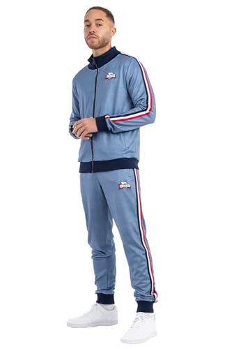 Lonsdale Gairsay Track Suit Trainingsanzug (DE/NL/SE/PL, Alphanumerisch, XXL, Regular, Regular, blue) von Lonsdale