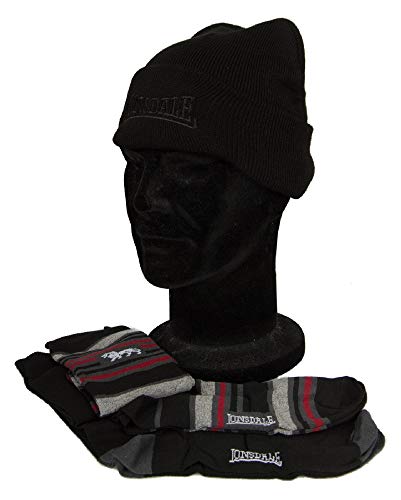 Lonsdale Geschenkset Hut Mütze + 2 Paare lange Socken Mann Artikel LNSG0001 von Lonsdale