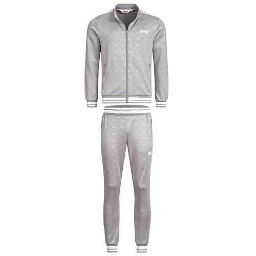 Lonsdale Herren Ashwell Trainingsanzug, Grey/White, M Lonsdale Herren Ashwell Trainingsanzug, Grey/White, M von Lonsdale