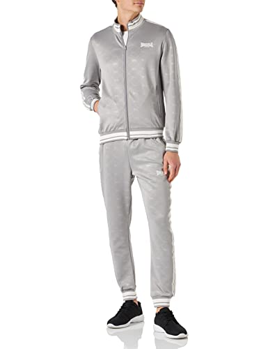 Lonsdale Herren ASHWELL Trainingsanzug, Grey/White, S von Lonsdale