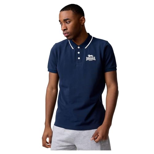 Lonsdale Herren BALLYGALLEY Poloshirt, Dark Navy/White, 56 von Lonsdale