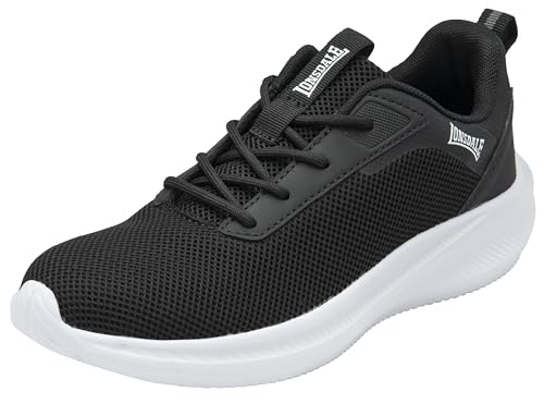 Lonsdale Herren Bowside Sneaker, schwarz/weiß, 43 EU von Lonsdale