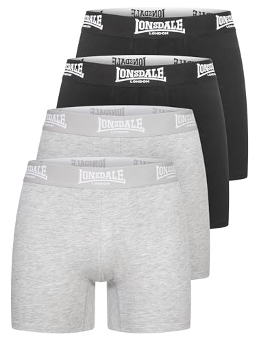 Lonsdale Herren Boxershorts 4er-Pack East CHALLOW, Black/Marl Grey, M Lonsdale Herren Boxershorts 4er-Pack East CHALLOW, Black/Marl Grey, M von Lonsdale