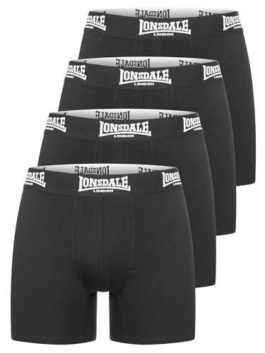 Lonsdale London West Challow 4er-Pack Männer Boxershort schwarz XL von Lonsdale