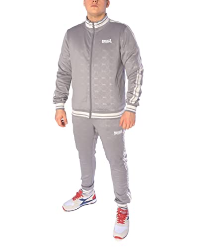 Lonsdale Herren Burmarsh Trainingsanzug grau-weiß L von Lonsdale