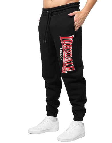 Lonsdale Herren COIREE Jogginghose, Black/Red/White, M von Lonsdale