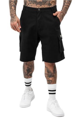 Lonsdale Herren Cargoshorts Normale Passform BALRATH, Black/Grey, 3XL, 117491 von Lonsdale