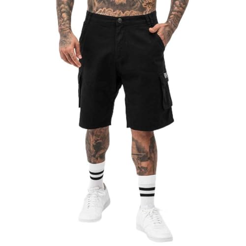 Lonsdale Herren BALRATH Cargoshorts, Black/Grey, M von Lonsdale