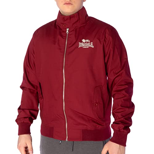 Lonsdale Herren Classic Allwetterjacke, Cherry Red, XS von Lonsdale