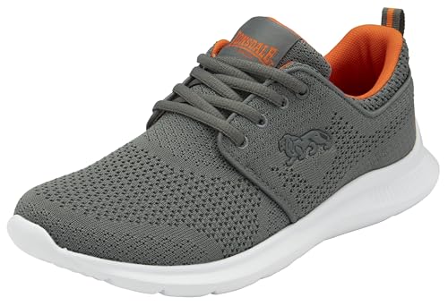 Lonsdale Herren Durham Straßen-Laufschuh, Grau Orange Dk Grey, 46 EU von Lonsdale