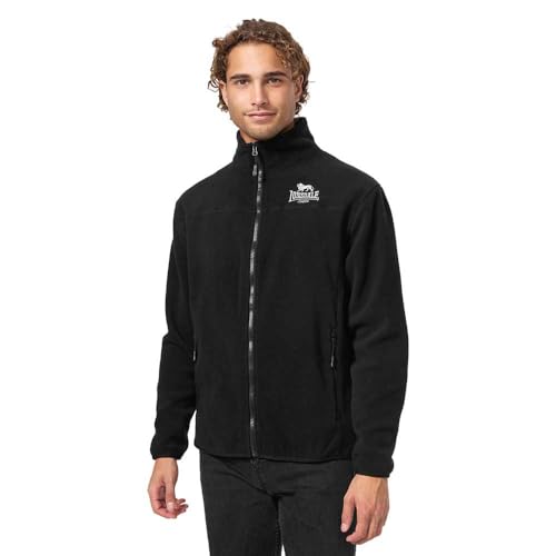 Lonsdale Herren Fleecejacke normale Passform ARDGOUR Black/White XXL von Lonsdale