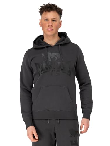Lonsdale Herren GO Sport 2 Hooded Sweatshirt, Anthracite/Black, M von Lonsdale