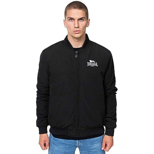 Lonsdale Herren Jacke normale Passform MEADOW Black/White XXL, 117515 von Lonsdale