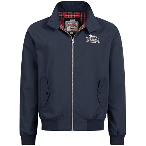 Lonsdale Herren Classic Allwetterjacke, Navy/Silver, XL von Lonsdale