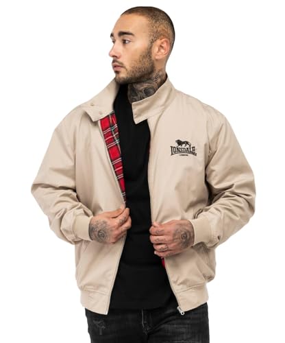 Lonsdale Herren Jacke schmale Passform CLASSIC Sand/Black/Tartan L von Lonsdale